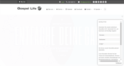 Desktop Screenshot of gospel-life.de